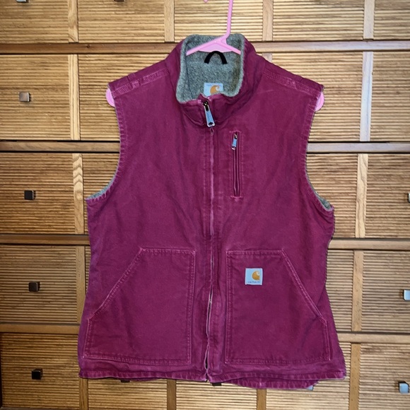 VTG CARHARTT WASHED DUCK MOCK NECK VEST